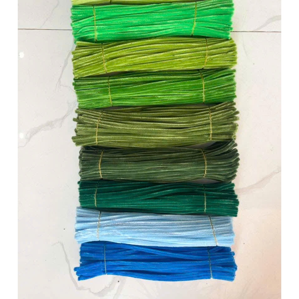 [hỏa tốc hcm] kẽm nhung làm hoa handmade loại 1 6-8li dày,Dây kẽm Bọc Nhung 30cm, Làm Cành Hoa Thủ Công, DIY Hoa ANGIHOM