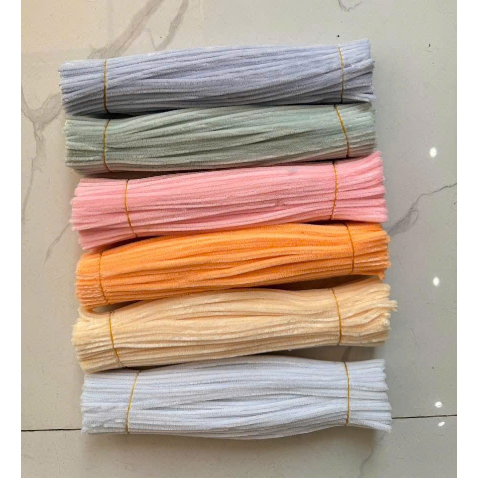 [hỏa tốc hcm] Bó 20/50/100 sợi Kẽm nhung loại 1 (siêu đẹp), Dày Đẹp Làm Hoa, Làm Đồ Handmade nhiều màu ANGIHOME