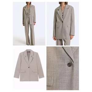 Áo khoác nữ blazer / vest form suông oversize 2 lớp GJ* bigsize - dư xịn VNXK