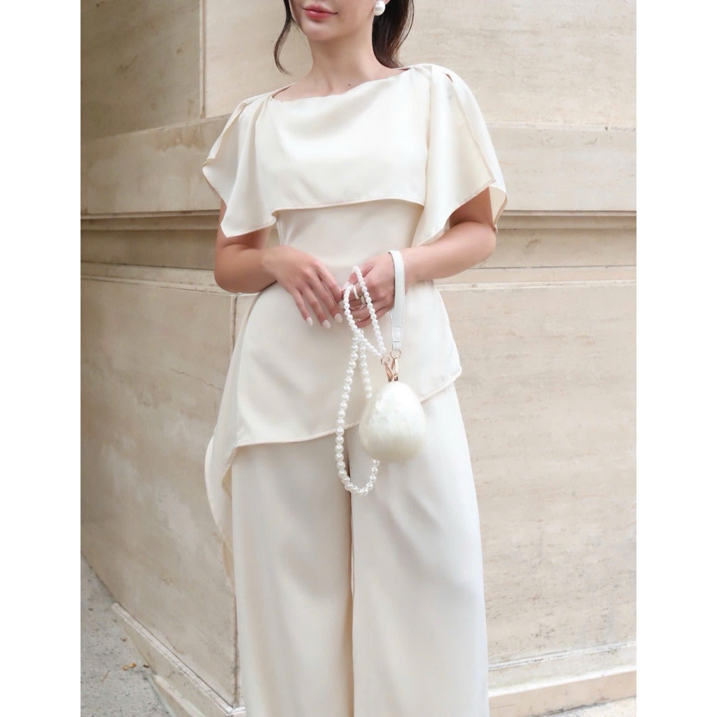 Orli Label | Silk Pants | Quần lụa Be nhạt