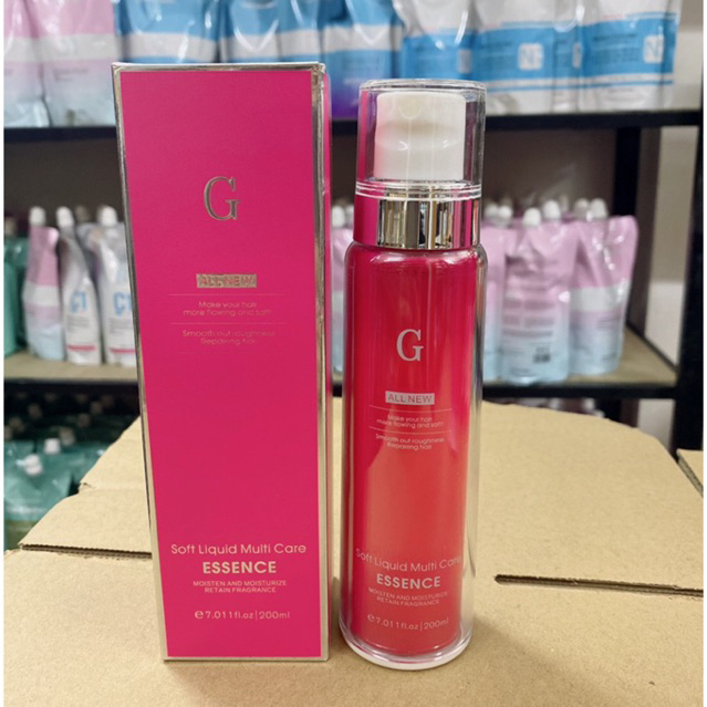 Xịt Dưỡng Tóc G Essence màu Hồng phục hồi, bảo vệ tóc 200ml