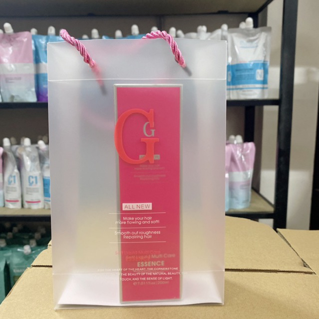 Xịt Dưỡng Tóc G Essence màu Hồng phục hồi, bảo vệ tóc 200ml