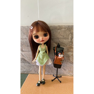 Đâm xoè xanh kèm váy size blythe,xinyi,ob24