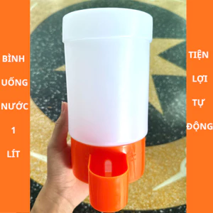 Bình Uống Nước Tự Động 1 Lít Cho Chim Cảnh, Bồ Câu, Gà, Vịt, Ngan, Bình Đựng Nước, Đựng Thóc, Cám Ăn