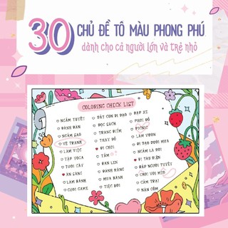 Sách Tô Màu chữa lành Cùng cậu ngăm sao trời, góc nhỏ có nắng, bữa cơm ngon nhất là cơm của mẹ, capybara, babythree
