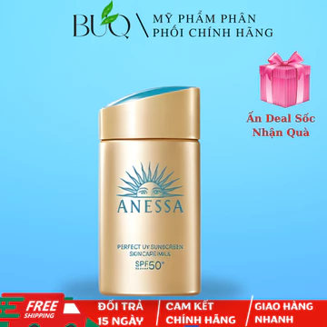 Sữa Chống Nắng Anessa Dưỡng Da Kiềm Dầu SPF50+ PA++++ 60ml/20ml/12ml