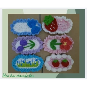 Kẹp tóc len - handmade len - crochet