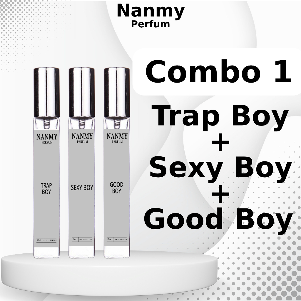 Combo nước hoa NAM Nanmy tươi mát, sang trọng, đi học đi chơi, xịt thơm 10ml Men Perfum