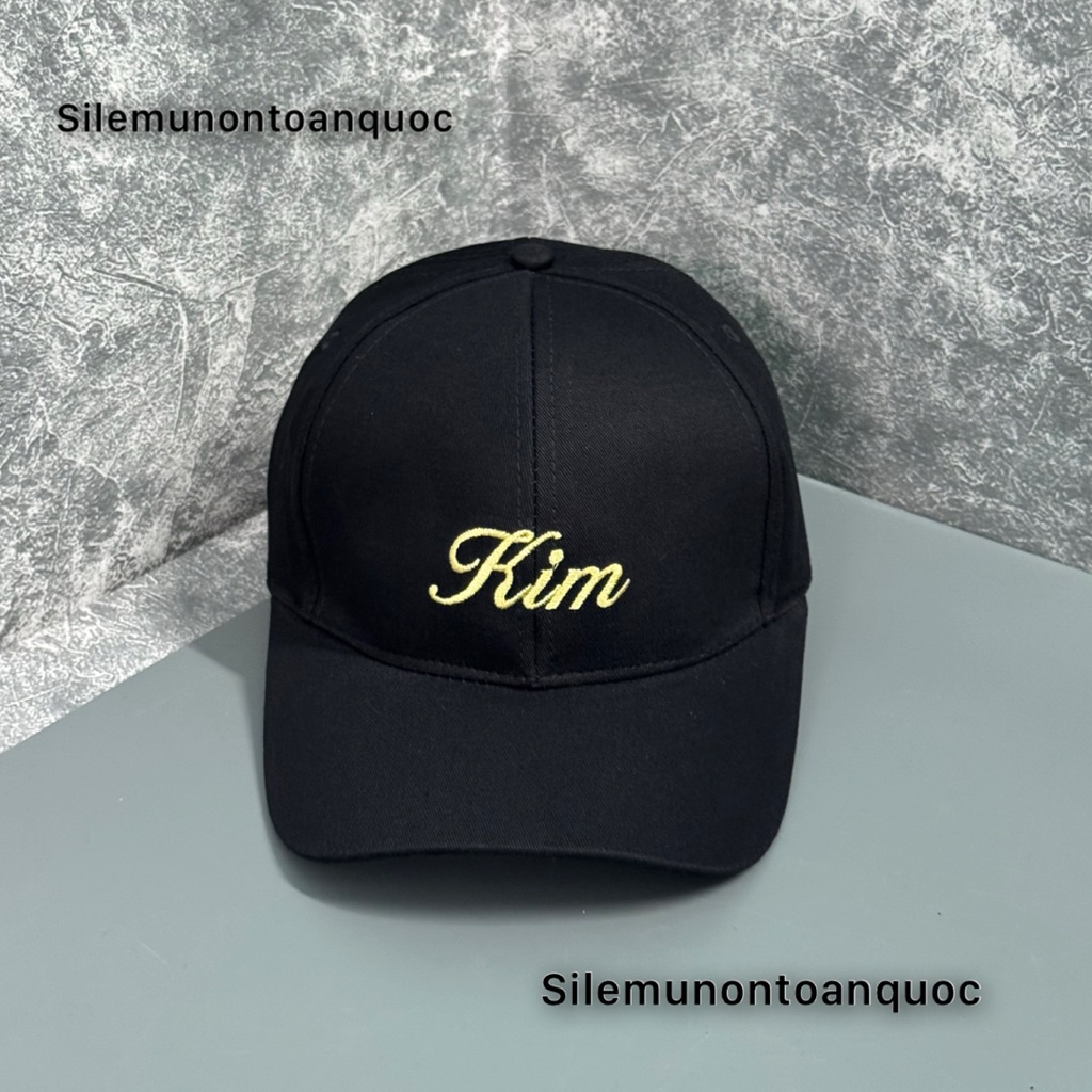 Mũ kết thêu tên những tên mới -Nón lưỡi trai kaki đen thêu tổng hợp tất cả các tên from unisex thời trang nam nữ cao cấp