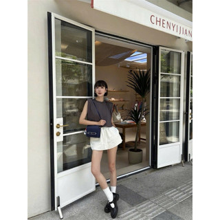 Tripe Shorts/By Cor/ Quần giả váy Linen sọc