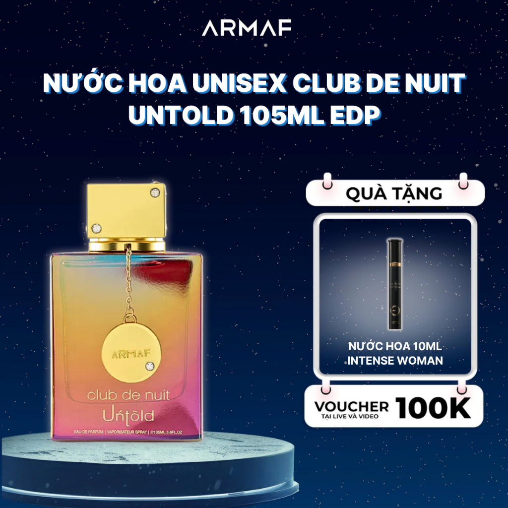Nước hoa Unisex ARMAF Club de Nuit Untold EDP - 105ml | Shopee