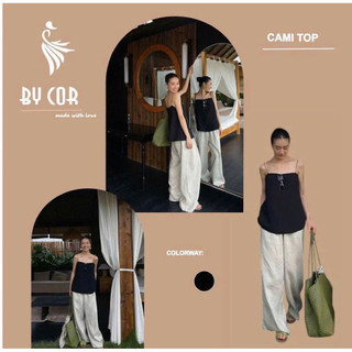 Cami Top /By Cor/ Áo 2 dây Linen