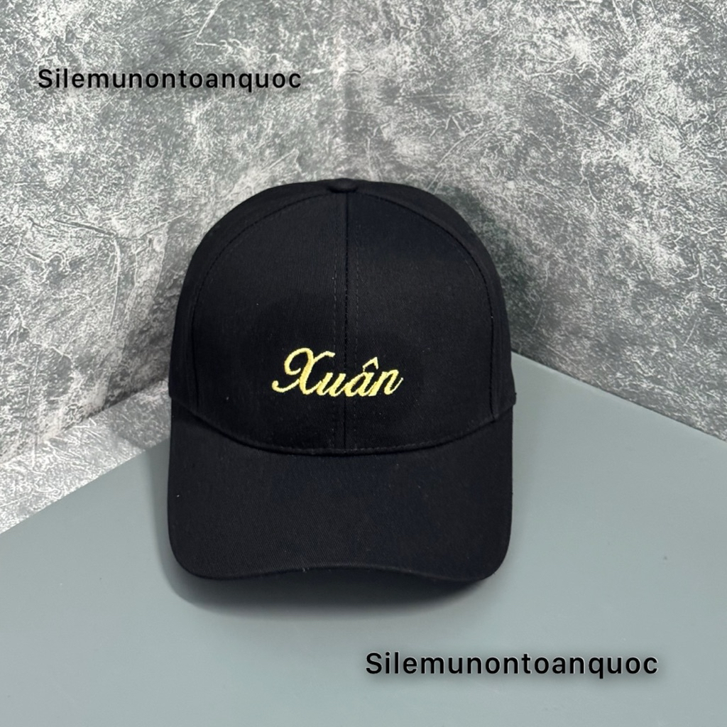 Mũ kết thêu tên from unisex nam nữ - Nón lưỡi trai kaki cao cấp thêu nhiều tên mới về siêu đẹp