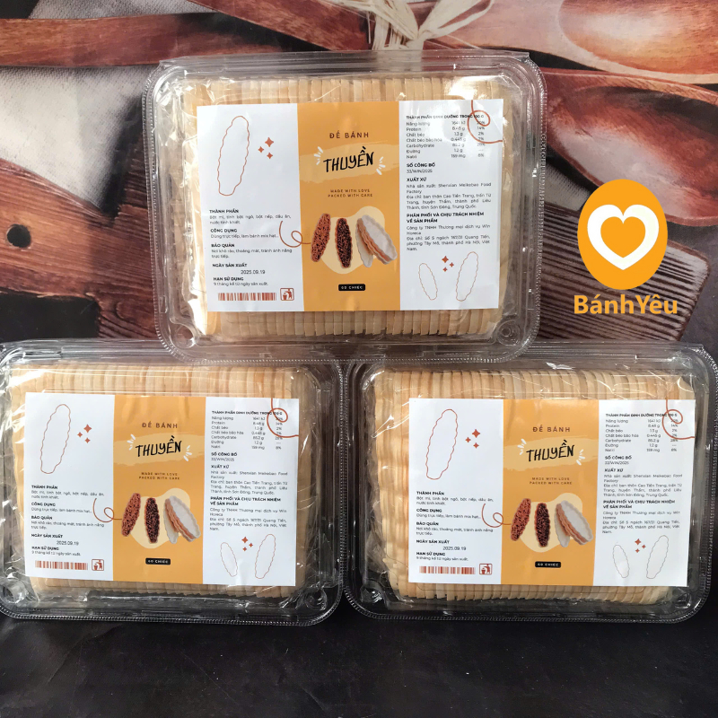 Đế Bánh Thuyền Hộp 60 Cái/ Đế vỏ làm bánh thuyền hạt - NL81