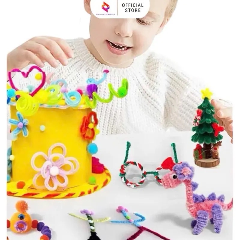 20 Sợi - Kẽm Nhung Loại 1 Dày Mịn 7-8mm Làm Hoa