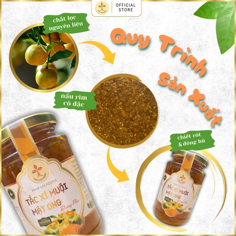 TẮC XÍ MUỘI MẬT ONG ĐƯỜNG PHÈN - PHAT LOI FOODS - không chất bảo quản, tiện dụng dễ dùng