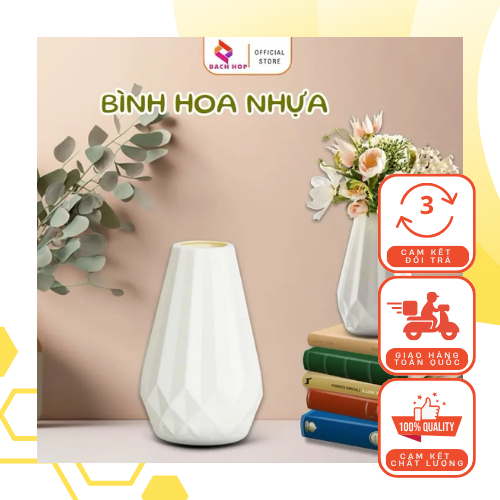 Bình Hoa Nhựa Đề Cắm Hoa Giả Gốm Sứ