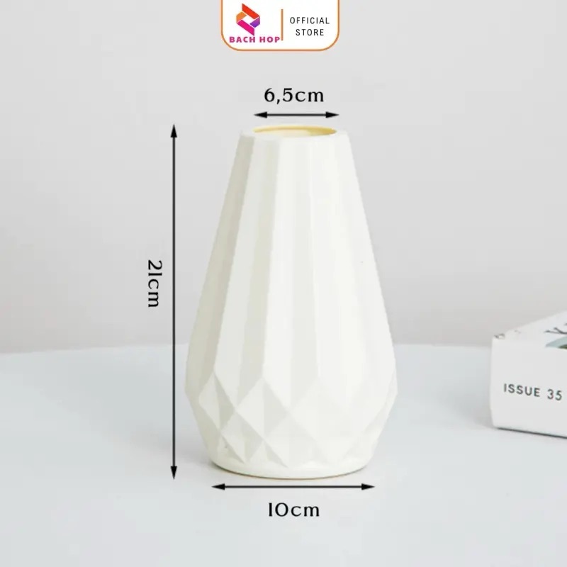 Bình Hoa Nhựa Đề Cắm Hoa Giả Gốm Sứ