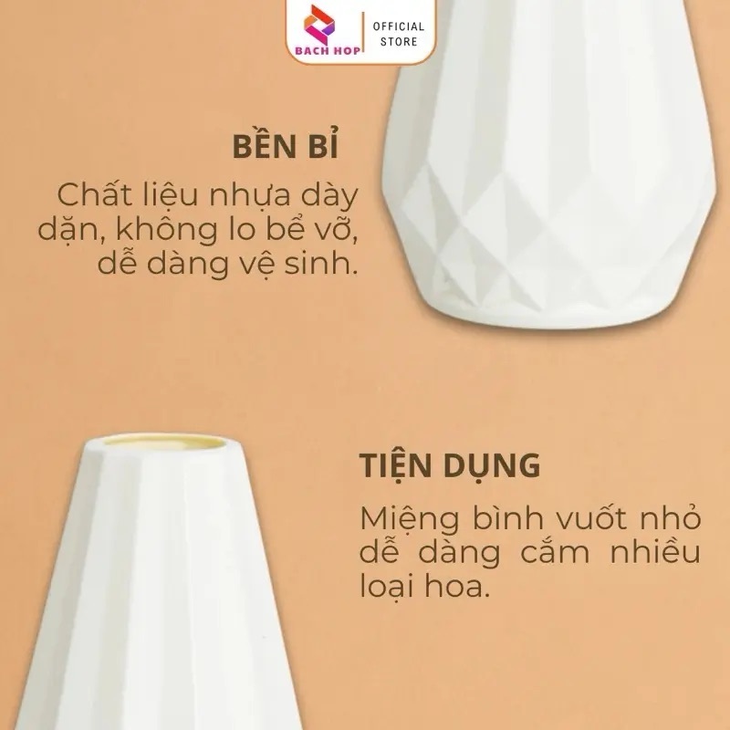 Bình Hoa Nhựa Đề Cắm Hoa Giả Gốm Sứ