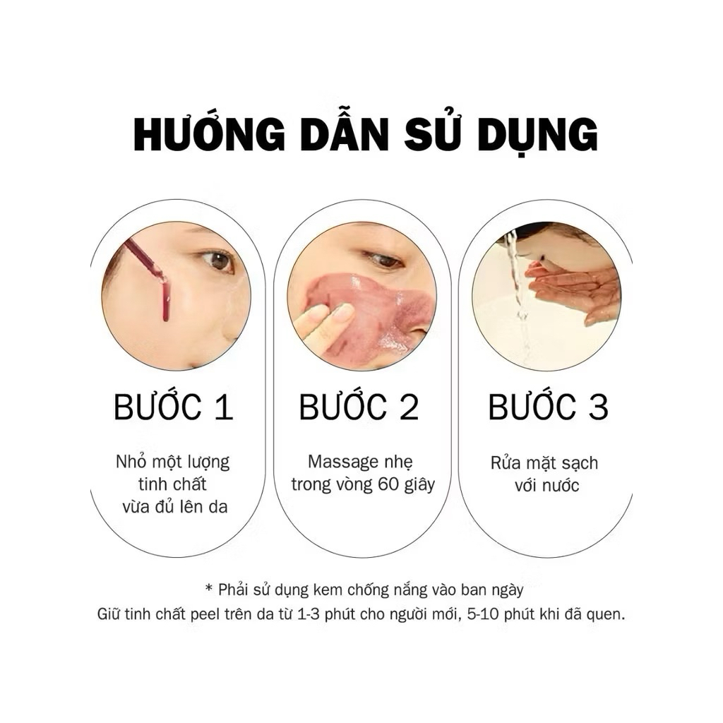 Tinh Chất Red Peel So Natural - Peel Da Lành Tính, Tẩy Tế Bào Chết và Sáng Da