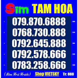 Sim SỐ ĐẸP TAXI , TAM HOA, TỨ QUÝ Giữa. Sảnh, T36abc,38 Sim Mobi trả trước, chưa kích hoạt | sim