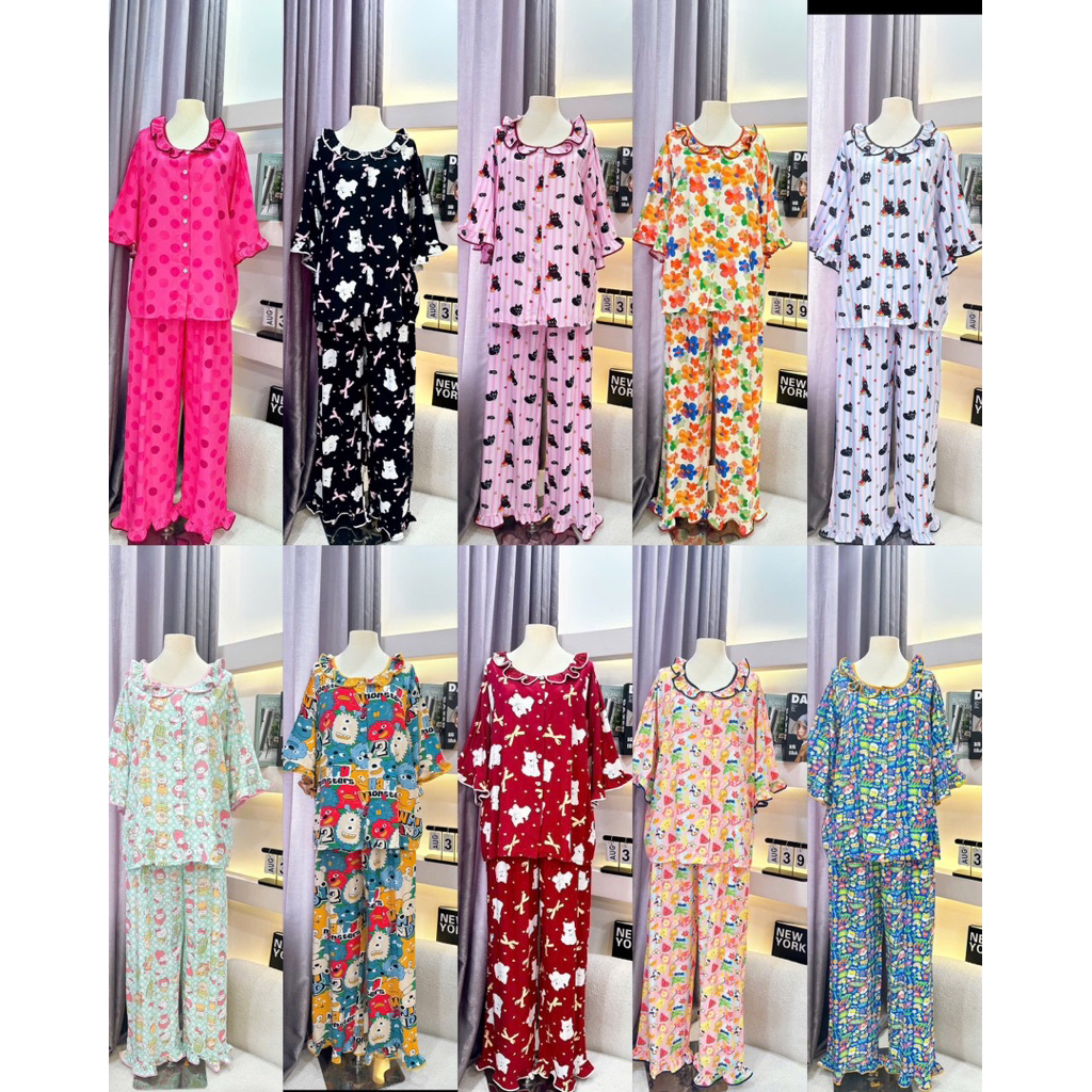 NHIỀU MẪU TAY NGẮN TOLE- Set ngủ tole tay ngắn quần dài nhiều mẫu mềm mát