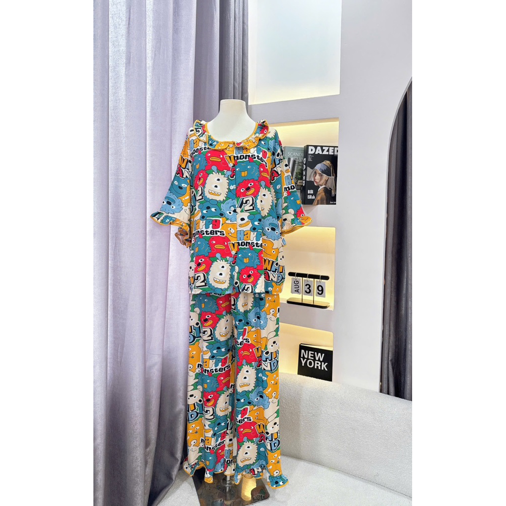 NHIỀU MẪU TAY NGẮN TOLE- Set ngủ tole tay ngắn quần dài nhiều mẫu mềm mát