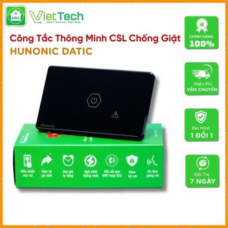Công Tắc Thông Minh Wifi Cảm Ứng, Công Tắc Chống Giật Cho Bình Nóng Lạnh Hunonic Datic - DTSWU1