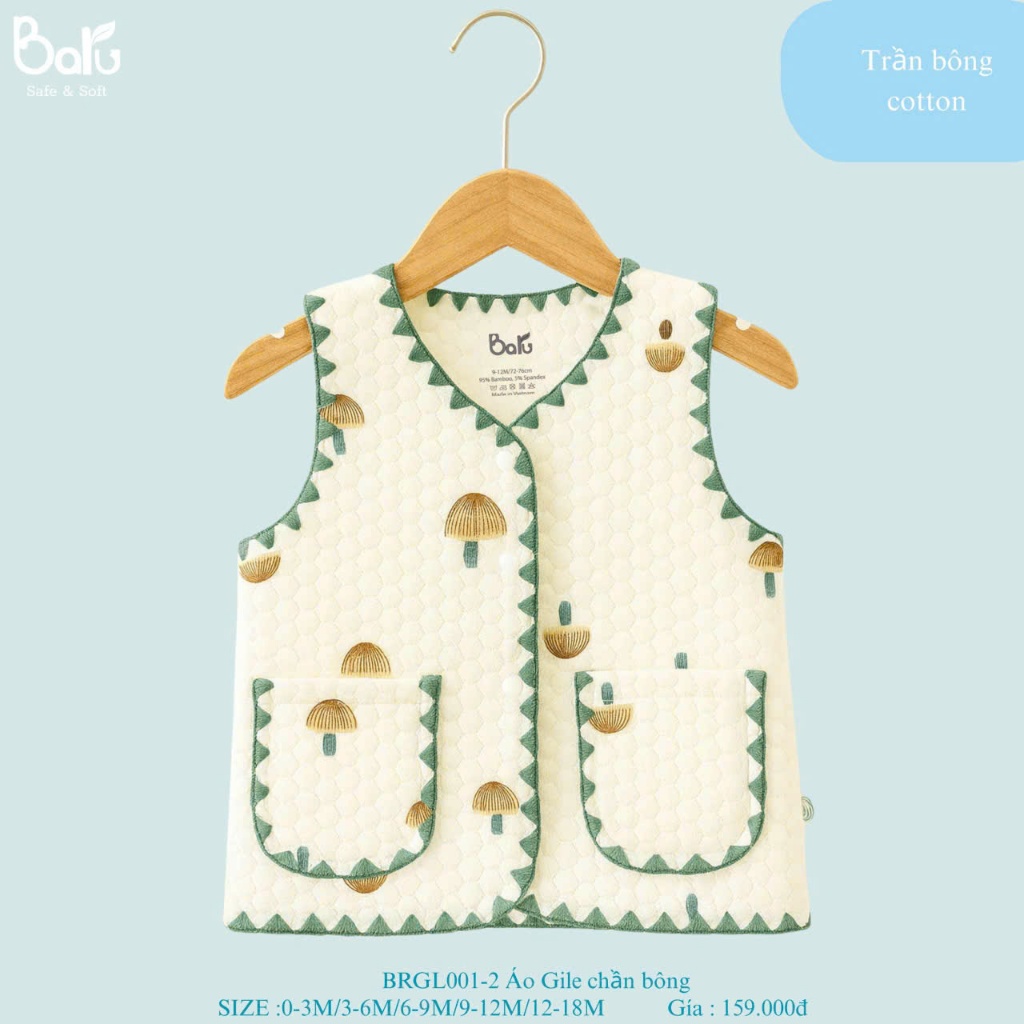 Áo Gile chần bông BRGL001-2