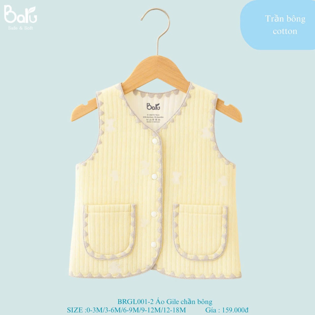 Áo Gile chần bông BRGL001-2