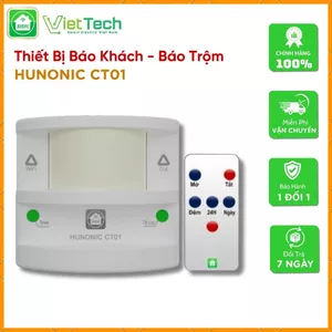 Thiết Bị Chống Trộm Kết Hợp Báo Khách Hunonic CT01, Điều Khiển Từ Xa, Gửi Thông Báo Về Điện Thoại