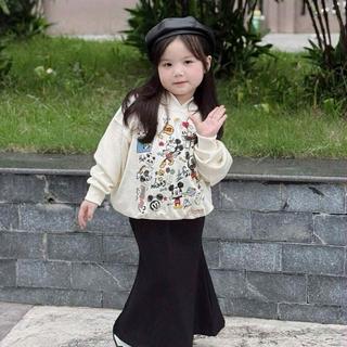 CV13-[tomnaukids] Chân váy đuôi cá thun Zip cotton co giãn 4 chiều cho bé iu size từ 9-36Kg