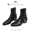 Giày da bò Zip Boots nam LEMANS ZB01.1, cao 5.5cm khâu đế, phối đai xích tạo 3 mẫu boot, BH 12T