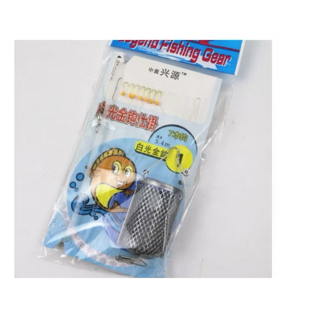 [ Bộ 7 Lưỡi ] Rọ Mương,Thẻo Câu Mương 7 Lưỡi Siêu Nhậy Có Rọ