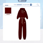 Set Bộ Nỉ Lông Nhung ECOCHIC Áo Hoodie Phối Quần Ống Bo Dây Rút Logo Thêu Chất Liệu Cao Cấp Chính Hãng B209 — ảnh 4