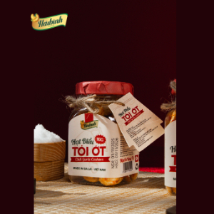 Hạt điều tỏi ớt Hải Bình Gia Lai 110Gr - Hũ - Ăn Vặt (date mới) Food Nuts