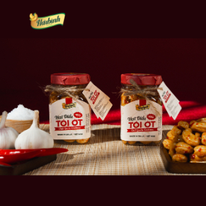 Hạt điều tỏi ớt Hải Bình Gia Lai 110Gr - Hũ - Ăn Vặt (date mới) Food Nuts