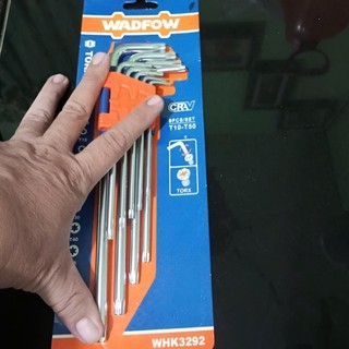 ĐỒ NGHỀ WADFOW Bộ 9 chìa lục giác sao T10- T50 , WHK3292 . WHK3291
