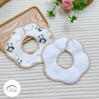 Kembaby - Set 5 Chiếc Yếm Xô Muslin Chống Thấm Tròn Xoay 360°
