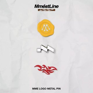[PIN KIM LOẠI] MMESTLINE LOGO METAL PIN COMBO 3 MIẾNG PIN KIM LOẠI