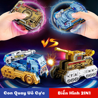 Đồ Chơi Con Quay Fidget Spinner Biến Hình Xe Quân Sự 2IN1 Chất Liệu Nhựa Cao Cấp- Đồ Chơi Con Quay Giải Trí, Giảm Stress