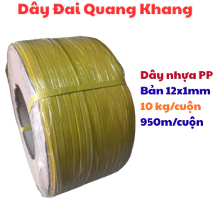 Dây đai nhựa PP 12mm hàng thông dụng, dễ sử dụng, an toàn, hiệu quả