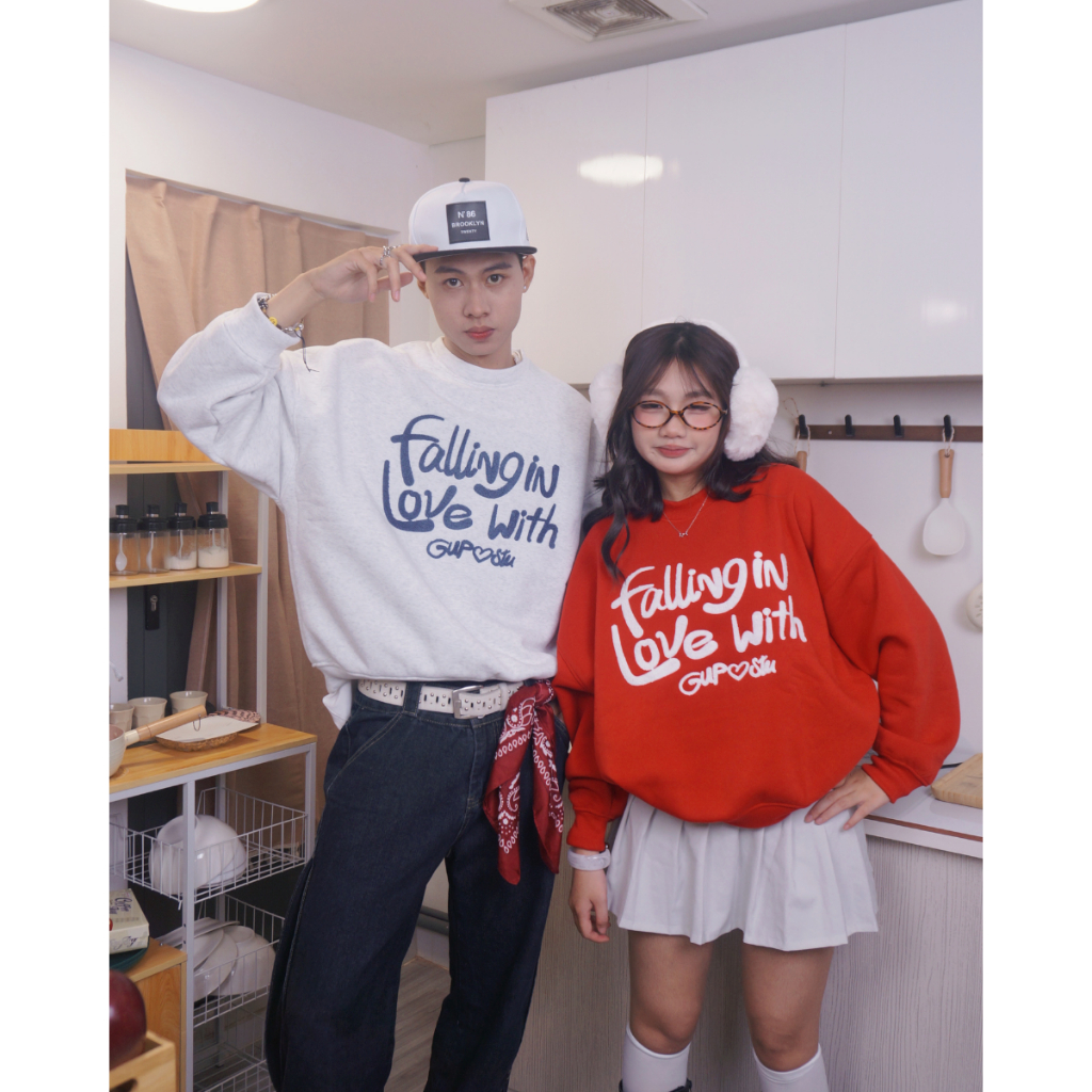 [BST TẾT] Áo Sweater Nỉ Dày Form Boxy Tay Phồng Thêu Xù Unisex Local Brand GUPO - SWT02 | BigBuy360 - bigbuy360.vn