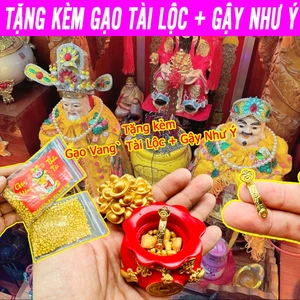 Hũ đựng muối gạo thần tài, hũ gạo muối cầu tài cầu lộc trang trí bàn thờ SẴN HÀNG