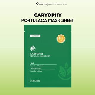 Mặt Nạ Dưỡng Ẩm Làm Dịu Da Caryophy Portulaca Mask Sheet (22g/miếng)
