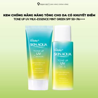 Kem Chống Nắng Nâng Tông Sunplay Skin Aqua Tone Up UV Mint Green SPF 50+ PA++++ 50g