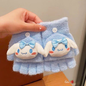 Găng tay lật ấm áp mùa đông Năm ngón hoạt hình cute, Phong cách cho bé gái - bé trai