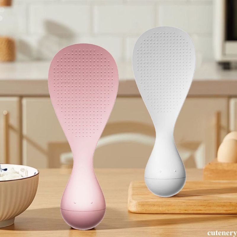 Muôi Cơm Lật Đật - Thiết kế tự đứng, chống dính 3D, không dính hạt