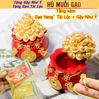 Hũ Đựng Muối Gạo Tài Lộc Đầu Năm Mới 🍀 Hủ Tài Lộc May Mắn Trang Trí Ban Thờ, Bàn Làm Việc