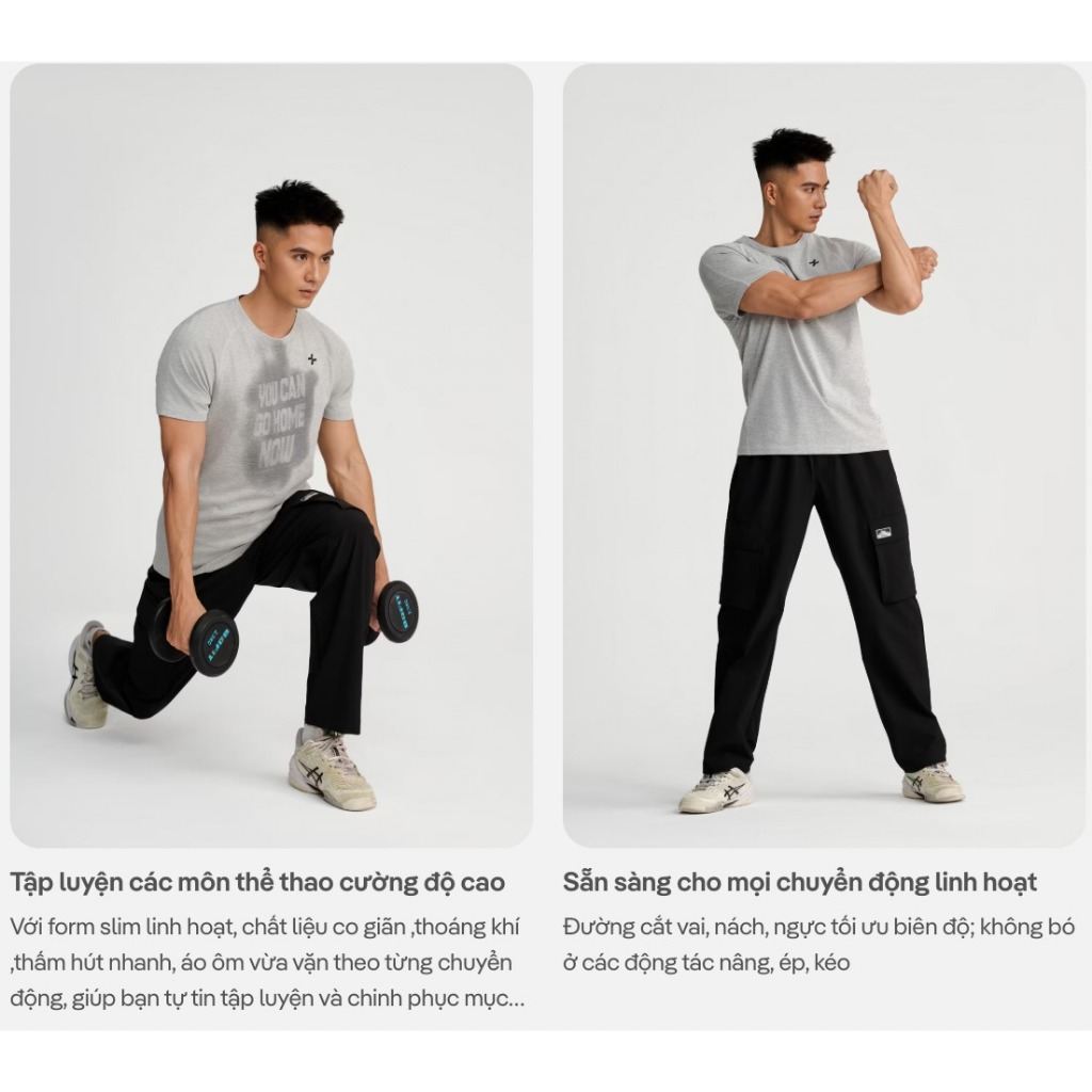 [MUA 4 GIẢM 20%]Áo thun nam cotton thể thao, tập gym training công nghệ mới hidden graphic Coolmate